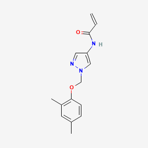 N-[1-[(2,4-Dimethylphenoxy)methyl]pyrazol-4-yl]prop-2-enamide