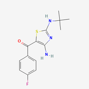 [4-Amino-2-(tert-butylamino)-1,3-thiazol-5-yl](4-fluorophenyl)methanone