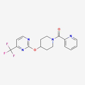 Pyridin-2-yl-[4-[4-(trifluoromethyl)pyrimidin-2-yl]oxypiperidin-1-yl]methanone
