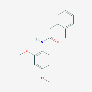 molecular formula C17H19NO3 B248928 N-(2,4-dimethoxyphenyl)-2-(2-methylphenyl)acetamide 