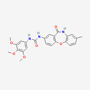 1-(8-Methyl-11-oxo-10,11-dihydrodibenzo[b,f][1,4]oxazepin-2-yl)-3-(3,4,5-trimethoxyphenyl)urea