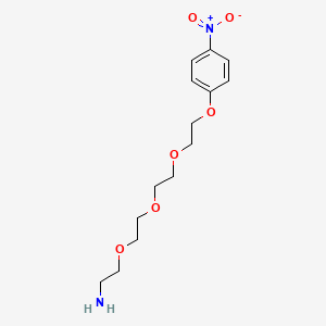 molecular formula C14H22N2O6 B2489300 2-(2-(2-(2-(4-硝基苯氧)乙氧)乙氧)乙氧)乙胺 CAS No. 1818885-57-2