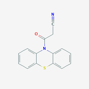 molecular formula C15H10N2OS B2489303 3-oxo-3-(10H-phenothiazin-10-yl)propanenitrile CAS No. 1797234-01-5