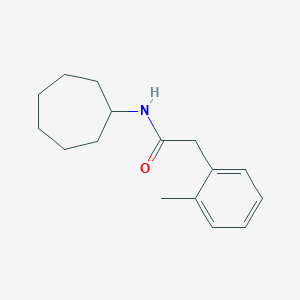 molecular formula C16H23NO B248932 N-cycloheptyl-2-(2-methylphenyl)acetamide 