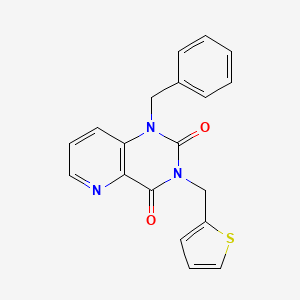 1-benzyl-3-(thiophen-2-ylmethyl)pyrido[3,2-d]pyrimidine-2,4(1H,3H)-dione