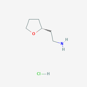2-[(2R)-Oxolan-2-yl]ethan-1-amine hydrochloride