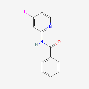 molecular formula C12H9IN2O B2489347 Benzamide,n-(4-iodo-2-pyridinyl)- CAS No. 858838-67-2