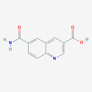 6-Carbamoylquinoline-3-carboxylic acid