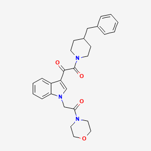 1-(4-benzylpiperidin-1-yl)-2-(1-(2-morpholino-2-oxoethyl)-1H-indol-3-yl)ethane-1,2-dione