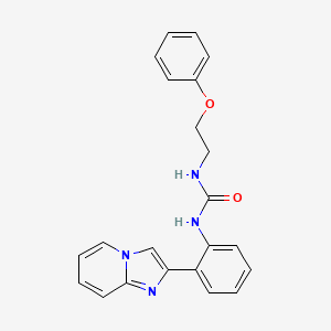 molecular formula C22H20N4O2 B2489360 1-(2-(Imidazo[1,2-a]pyridin-2-yl)phenyl)-3-(2-phenoxyethyl)urea CAS No. 1795297-23-2
