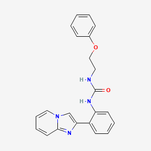 molecular formula C22H20N4O2 B2489360 1-(2-(咪唑并[1,2-a]吡啶-2-基)苯基)-3-(2-苯氧乙基)脲 CAS No. 1795297-23-2