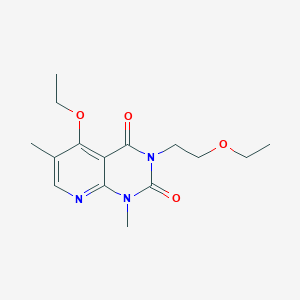 molecular formula C15H21N3O4 B2489364 5-ethoxy-3-(2-ethoxyethyl)-1,6-dimethylpyrido[2,3-d]pyrimidine-2,4(1H,3H)-dione CAS No. 921468-90-8