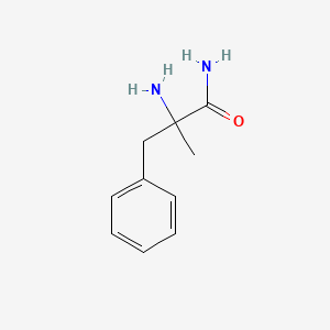 molecular formula C10H14N2O B2489380 2-Amino-2-methyl-3-phenylpropanamide CAS No. 117466-13-4