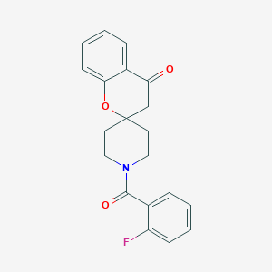 molecular formula C20H18FNO3 B2489381 1'-(2-Fluorobenzoyl)spiro[chroman-2,4'-piperidin]-4-one CAS No. 877810-84-9