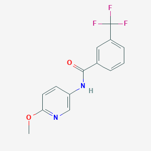 N-(6-methoxy-3-pyridinyl)-3-(trifluoromethyl)benzamide