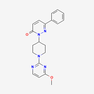 2-[1-(4-Methoxypyrimidin-2-yl)piperidin-4-yl]-6-phenyl-2,3-dihydropyridazin-3-one