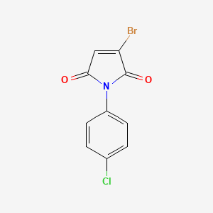 molecular formula C10H5BrClNO2 B2489419 3-Bromo-1-(4-chlorophenyl)pyrrole-2,5-dione CAS No. 500862-82-8