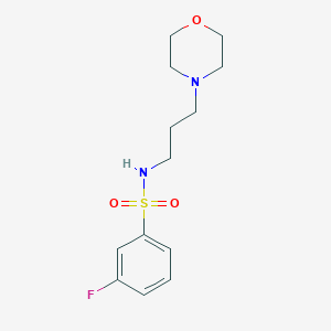 molecular formula C13H19FN2O3S B248943 3-fluoro-N-[3-(4-morpholinyl)propyl]benzenesulfonamide 