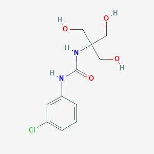 molecular formula C11H15ClN2O4 B2489434 N-(3-chlorophenyl)-N'-[2-hydroxy-1,1-bis(hydroxymethyl)ethyl]urea CAS No. 448189-13-7
