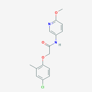 molecular formula C15H15ClN2O3 B248946 2-(4-chloro-2-methylphenoxy)-N-(6-methoxypyridin-3-yl)acetamide 