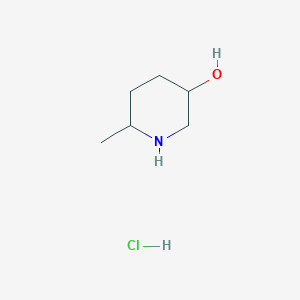molecular formula C6H14ClNO B2489466 6-Methylpiperidin-3-ol hydrochloride CAS No. 1909326-18-6