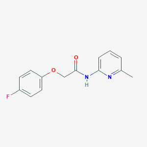 molecular formula C14H13FN2O2 B248949 2-(4-fluorophenoxy)-N-(6-methylpyridin-2-yl)acetamide 