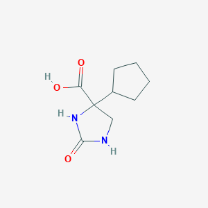 molecular formula C9H14N2O3 B2489501 4-Cyclopentyl-2-oxoimidazolidine-4-carboxylic acid CAS No. 2248409-57-4