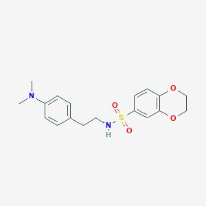 N-(4-(dimethylamino)phenethyl)-2,3-dihydrobenzo[b][1,4]dioxine-6-sulfonamide