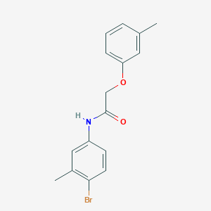 molecular formula C16H16BrNO2 B248952 N-(4-bromo-3-methylphenyl)-2-(3-methylphenoxy)acetamide 