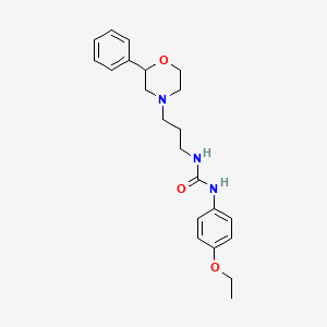 molecular formula C22H29N3O3 B2489536 1-(4-Ethoxyphenyl)-3-(3-(2-phenylmorpholino)propyl)urea CAS No. 1209663-33-1