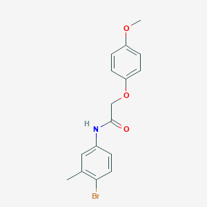 molecular formula C16H16BrNO3 B248954 N-(4-bromo-3-methylphenyl)-2-(4-methoxyphenoxy)acetamide 