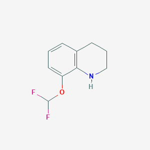 molecular formula C10H11F2NO B2489546 8-(Difluoromethoxy)-1,2,3,4-tetrahydroquinoline CAS No. 953735-66-5