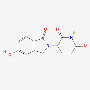 molecular formula C13H12N2O4 B2489551 3-(5-羟基-1-氧代异喹啉-2-基)哌啶-2,6-二酮 CAS No. 1416990-08-3