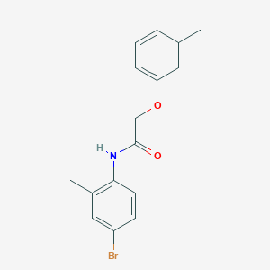 molecular formula C16H16BrNO2 B248956 N-(4-bromo-2-methylphenyl)-2-(3-methylphenoxy)acetamide 