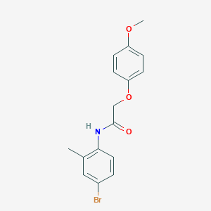 molecular formula C16H16BrNO3 B248957 N-(4-bromo-2-methylphenyl)-2-(4-methoxyphenoxy)acetamide 