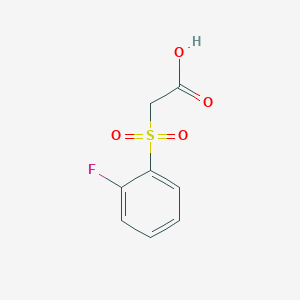 molecular formula C8H7FO4S B2489575 2-(2-Fluorobenzenesulfonyl)acetic acid CAS No. 1152523-46-0