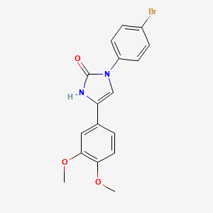 1-(4-bromophenyl)-4-(3,4-dimethoxyphenyl)-2,3-dihydro-1H-imidazol-2-one