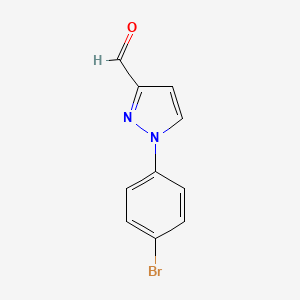 molecular formula C10H7BrN2O B2489582 1-(4-Bromophenyl)pyrazole-3-carbaldehyde CAS No. 1892755-14-4