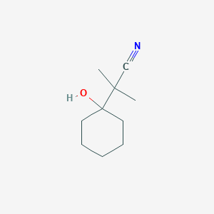 molecular formula C10H17NO B2489586 2-(1-羟基环己基)-2-甲基丙腈 CAS No. 7178-96-3