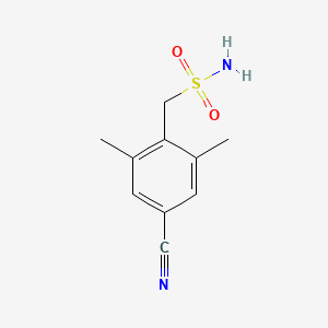 molecular formula C10H12N2O2S B2489603 (4-Cyano-2,6-dimethylphenyl)methanesulfonamide CAS No. 2126177-35-1