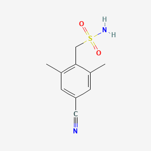 molecular formula C10H12N2O2S B2489603 (4-シアノ-2,6-ジメチルフェニル)メタンスルホンアミド CAS No. 2126177-35-1