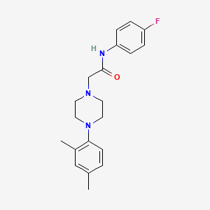 2-[4-(2,4-dimethylphenyl)piperazin-1-yl]-N-(4-fluorophenyl)acetamide