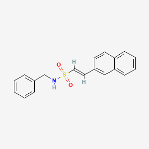 molecular formula C19H17NO2S B2489618 (E)-N-苄基-2-萘-2-基乙烯磺酰胺 CAS No. 478067-29-7