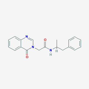 molecular formula C19H19N3O2 B248962 2-(4-oxoquinazolin-3(4H)-yl)-N-(1-phenylpropan-2-yl)acetamide 