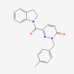 6-(indoline-1-carbonyl)-2-(4-methylbenzyl)pyridazin-3(2H)-one