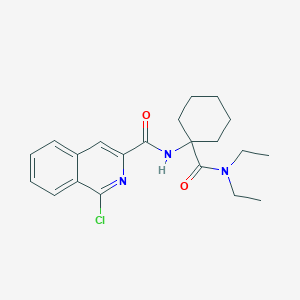 1-chloro-N-[1-(diethylcarbamoyl)cyclohexyl]isoquinoline-3-carboxamide