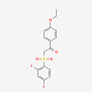2-[(2,4-Difluorophenyl)sulfonyl]-1-(4-ethoxyphenyl)ethanone