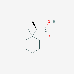 (2R)-2-(1-Methylcyclohexyl)propanoic acid