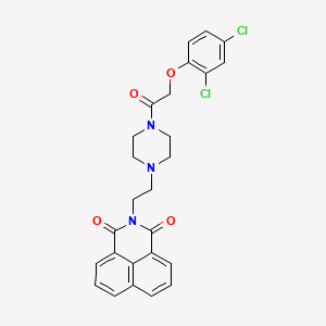2-(2-(4-(2-(2,4-dichlorophenoxy)acetyl)piperazin-1-yl)ethyl)-1H-benzo[de]isoquinoline-1,3(2H)-dione