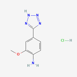 2-Methoxy-4-(2H-tetrazol-5-yl)aniline;hydrochloride
